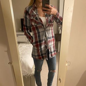 Flannel Tunic With Pockets